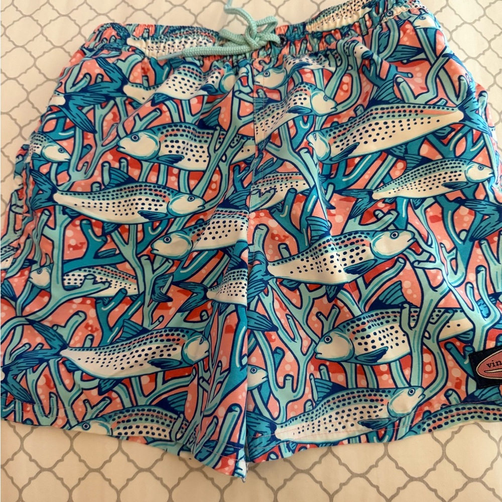 Vineyard Vines Fish Print Swim Shorts